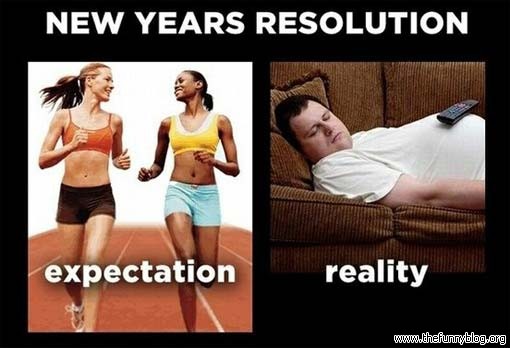 New Year's resolutions reality