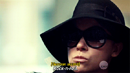 Sarah's explanation for the trashed hotel room.