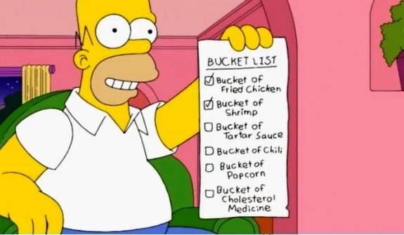 Homer bucket list