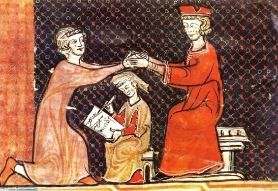Medieval commendation ritual