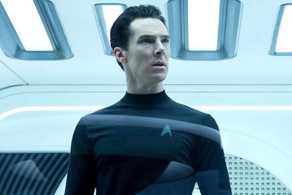 Benedict Cumberbatch in Star Trek: Into Darkness, playing the role of an important non-white character from the Star Trek universe